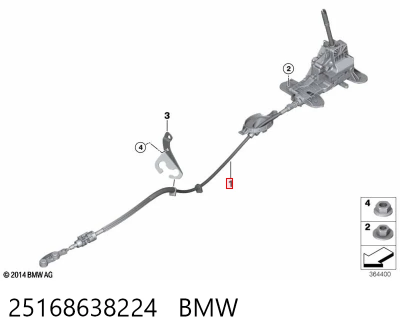 25168638224 BMW Кулиса КПП