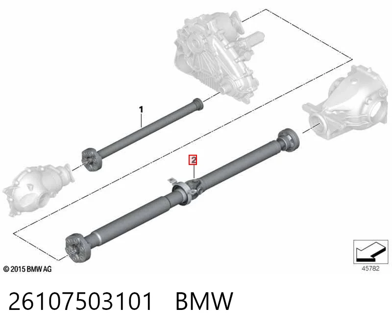 26107503101 BMW Карданный вал заднего моста