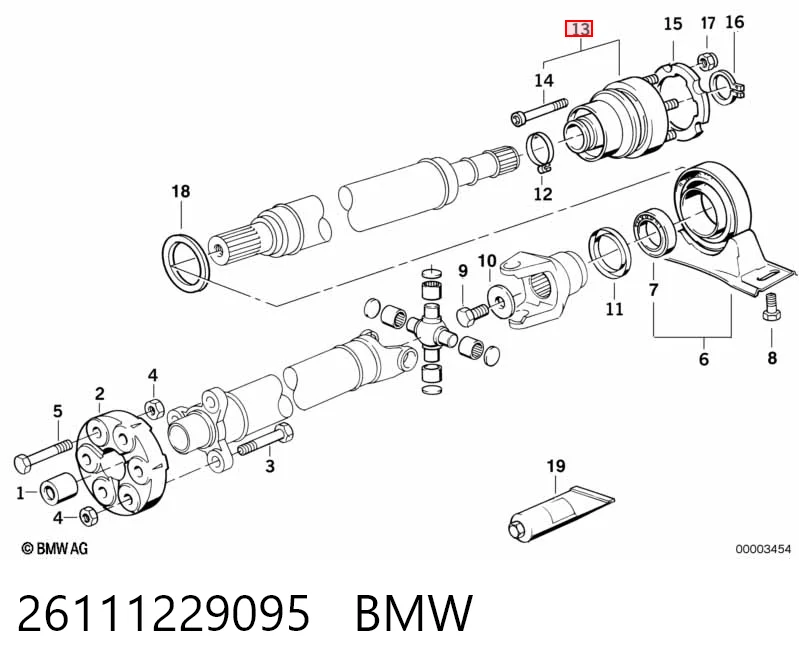 Граната карданного вала Posterparts BB2359