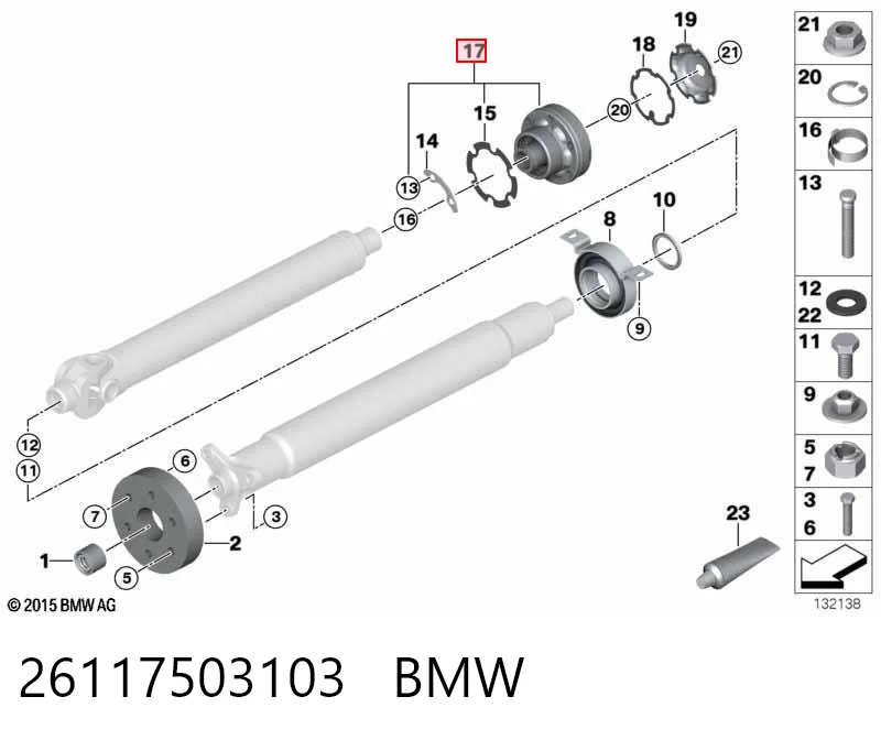 ШРУС карданного вала заднего, задний BB3164 Posterparts