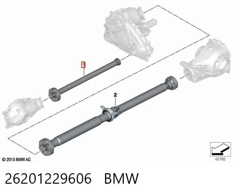 BB3367 Posterparts Передний карданный вал