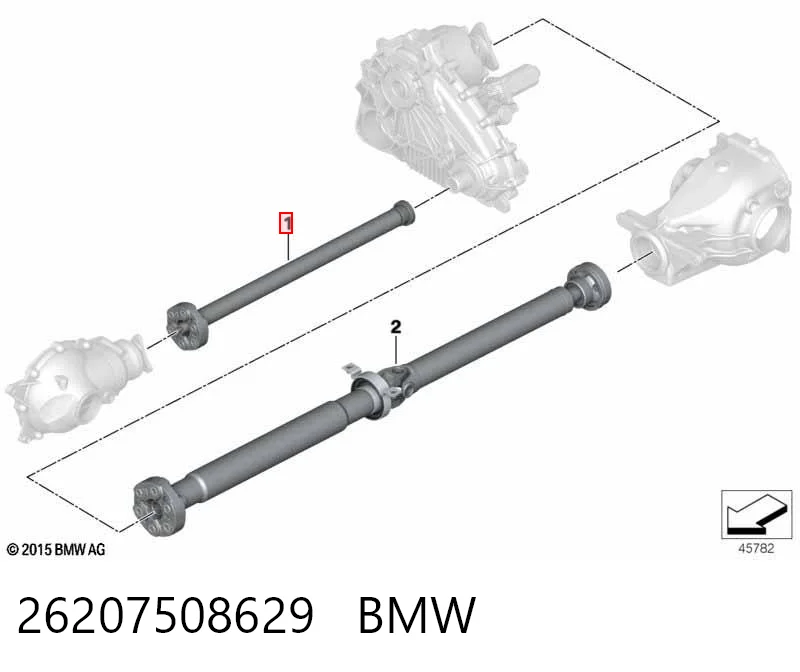 Вал карданный к переднему мосту Posterparts BB3367 цена, от 104.20 USD