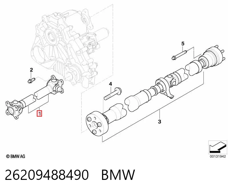 Кардан передний BB3117 Posterparts