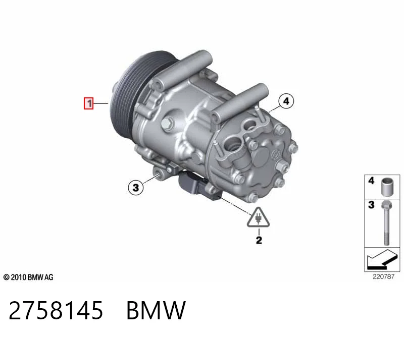 2758145 BMW Компрессор хладагента