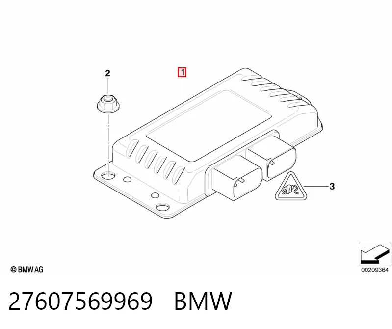 27607569969 BMW ЭБУ раздаточной коробкой