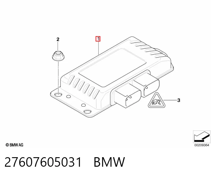 27607605031 BMW ЭБУ раздаточной коробкой