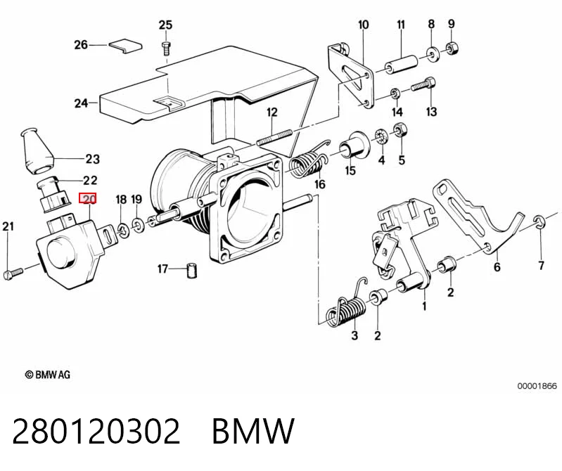 7706577 Fiat/Alfa/Lancia Датчик положения дроссельной заслонки