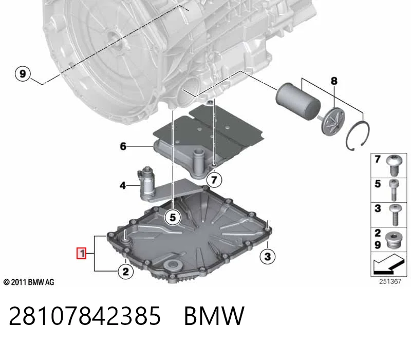 28107842385 BMW Поддон АКПП