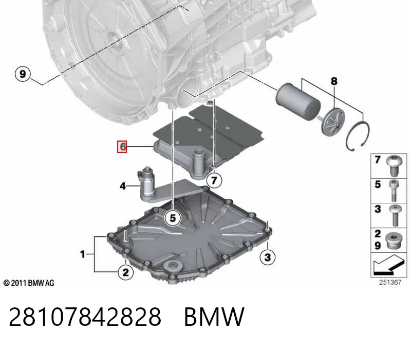  Фильтр АКПП BMW 3 