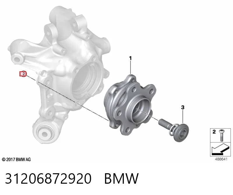 31206872920 BMW Болт крепления ступицы