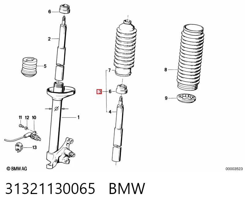 31321130065 BMW Стойка передняя