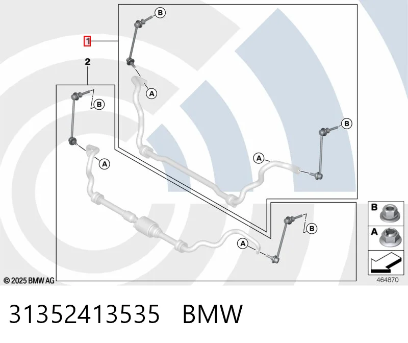 31352413535 BMW Разрезная втулка стабилизатора