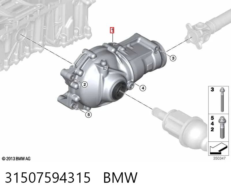 31507594315 BMW Редуктор колесный моста переднего