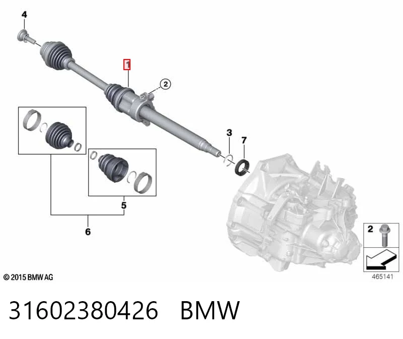 Купить Правая полуось Мини Купер  F56