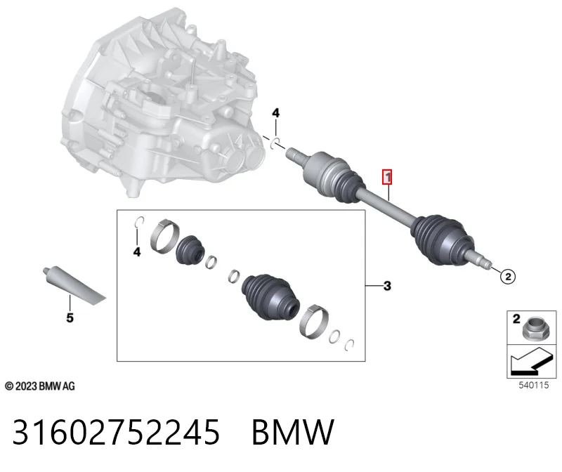 Привод передний левый Mini Cooper хэтчбек (R56) (2005 - 2014) цена, от 76.27 USD