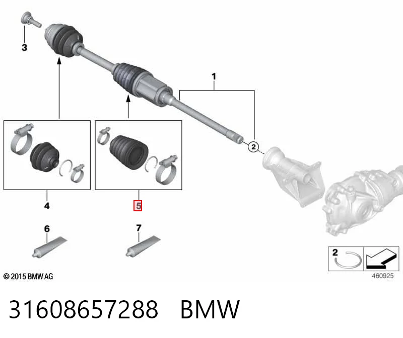 3M498001 AND Пыльник ШРУСа передней полуоси внутренний