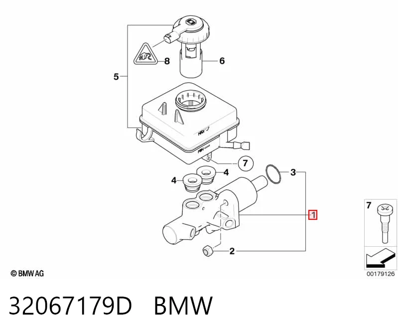  Главный тормозной цилиндр BMW 7 
