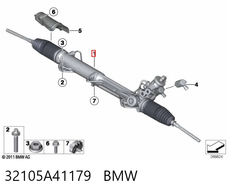 32105A41179 BMW Управление рулевое в сборе