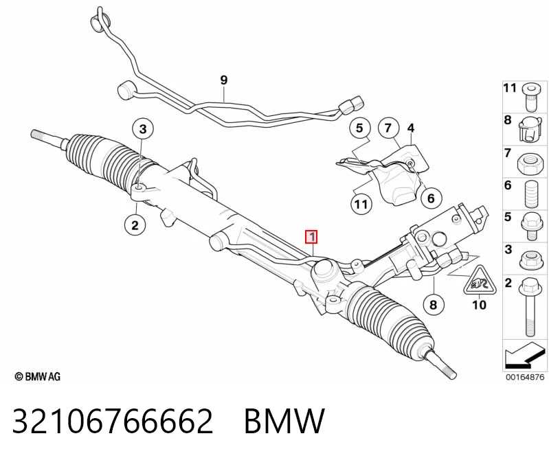 32106766662 BMW Управление рулевое в сборе