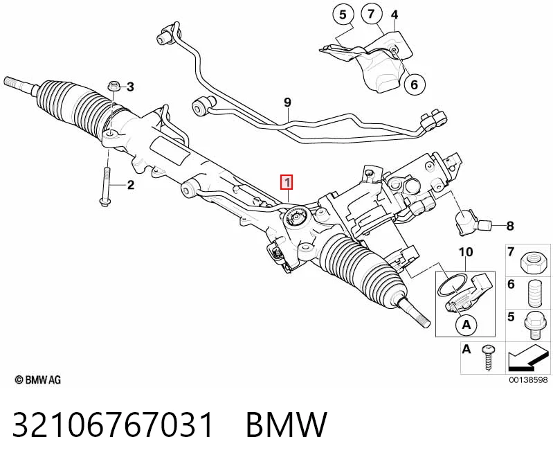 32106767031 BMW Управление рулевое в сборе