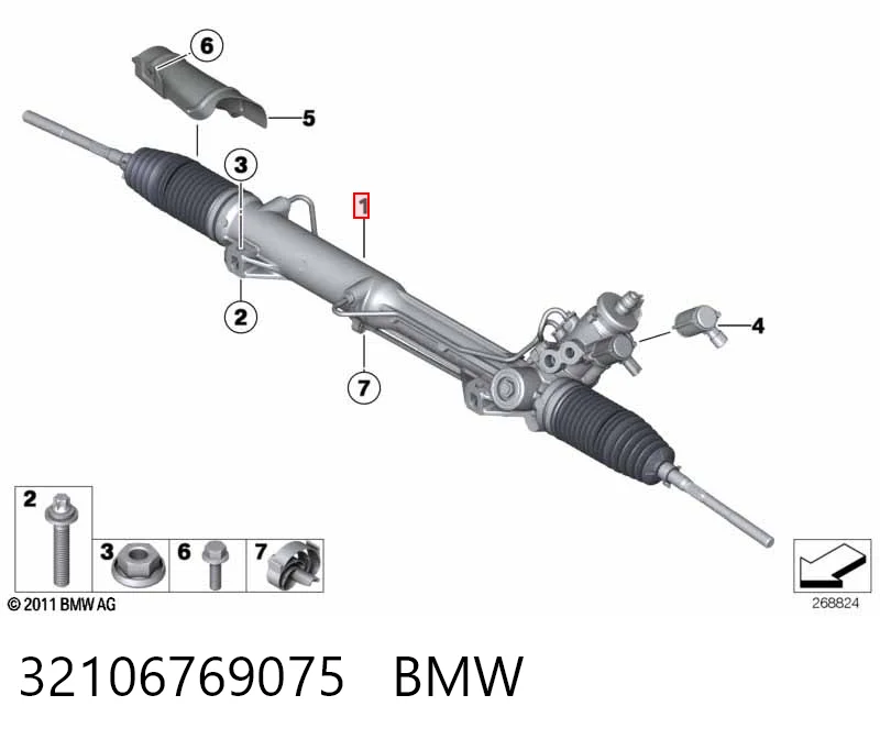 32106769075 BMW Управление рулевое в сборе