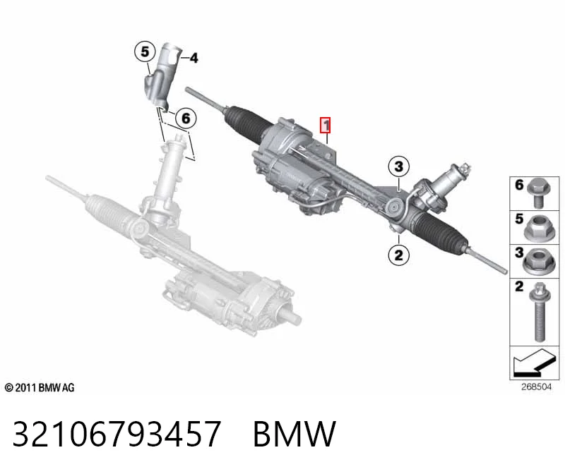 32106793457 BMW Управление рулевое в сборе