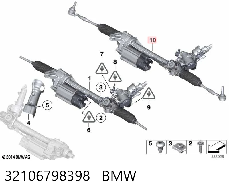 BW9106R AGR Управление рулевое в сборе