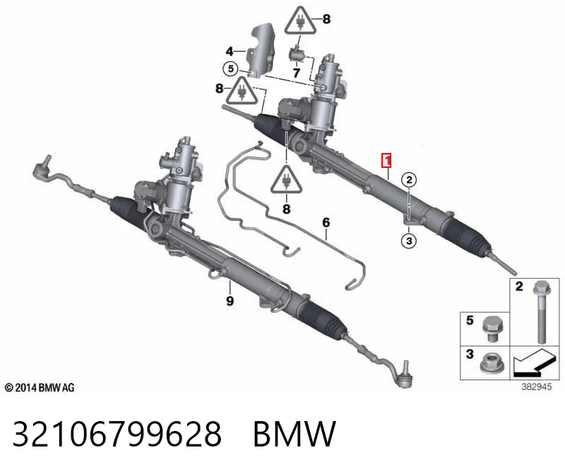 32106799628 BMW Управление рулевое в сборе