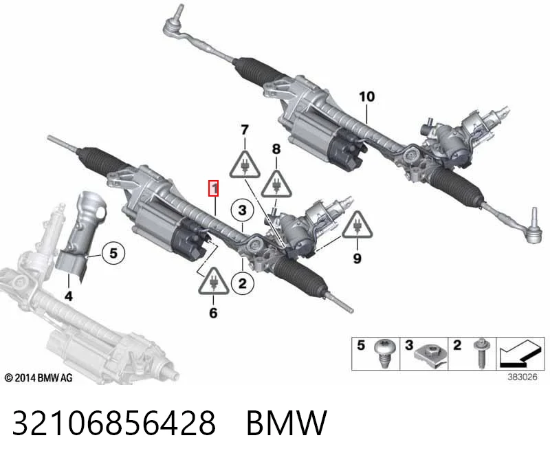 32106856428 BMW Управление рулевое в сборе