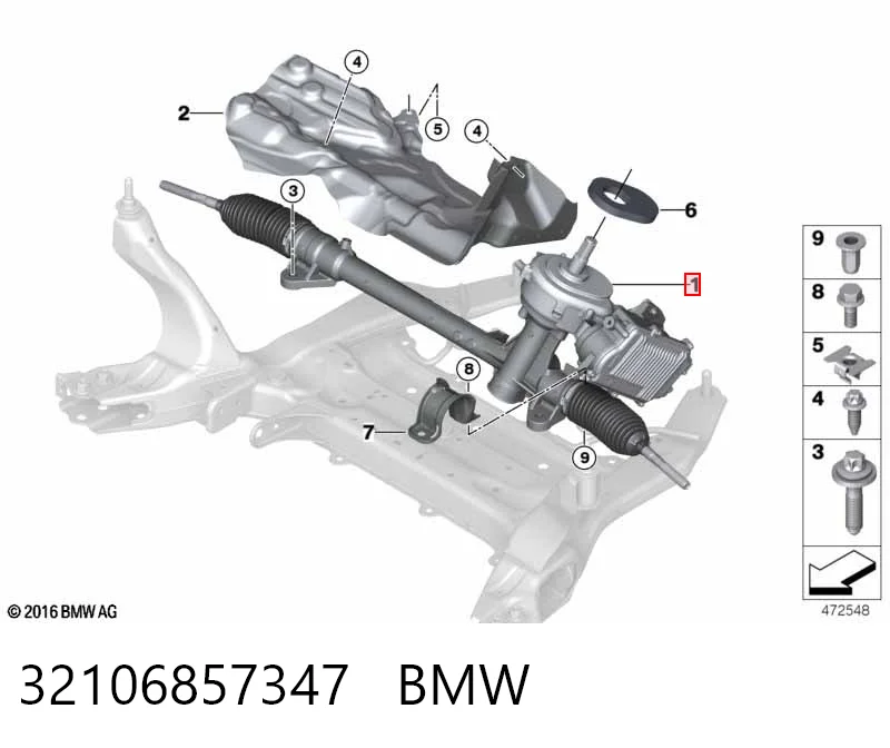 32106857347 BMW Управление рулевое в сборе