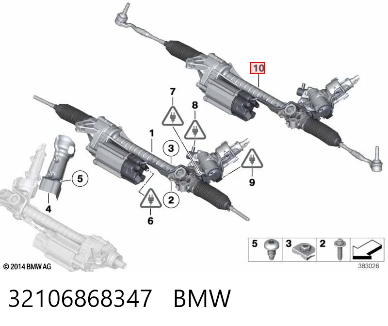 32106868347 BMW Управление рулевое в сборе