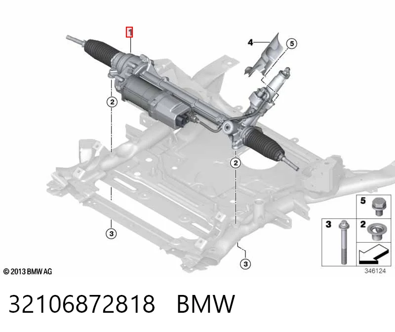 32106872818 BMW Управление рулевое в сборе