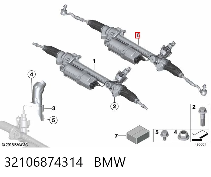 32106874314 BMW Управление рулевое в сборе