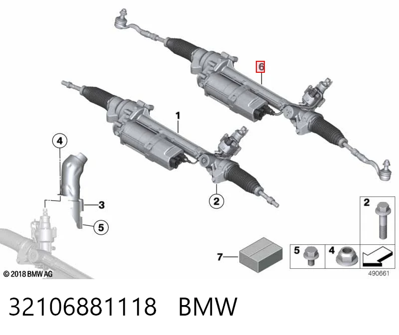 32106881118 BMW Управление рулевое в сборе