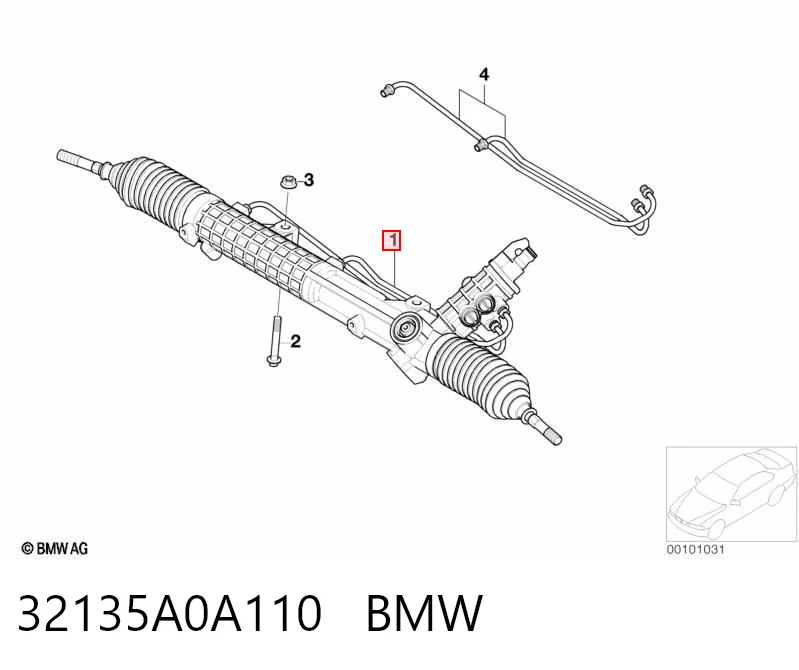 32135A0A110 BMW Управление рулевое в сборе