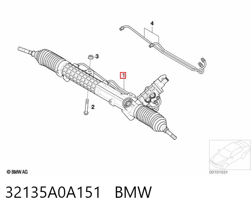 32135A0A151 BMW Управление рулевое в сборе
