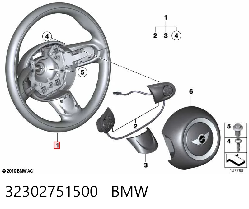Колесо рулевое на Mini COUNTRYMAN  R60