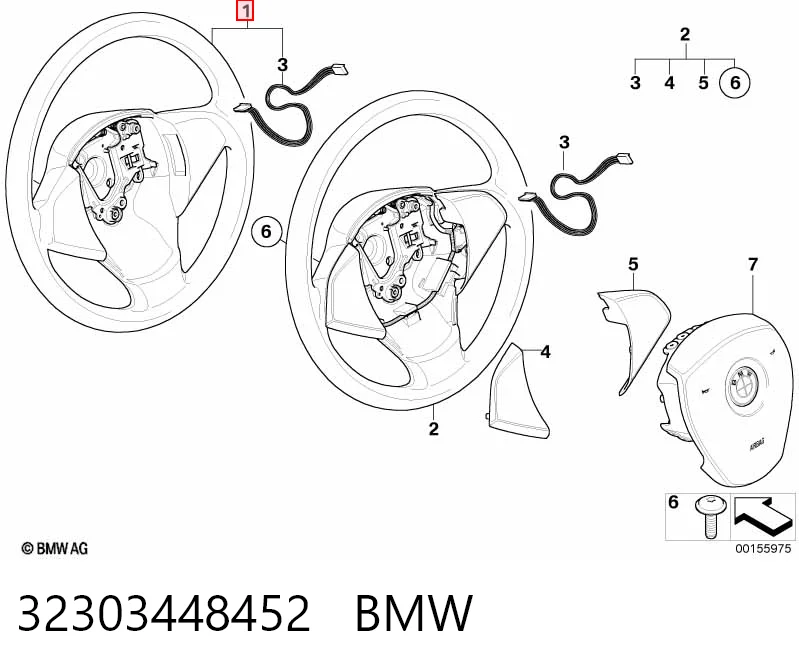 Рулевое колесо BMW X3 E83