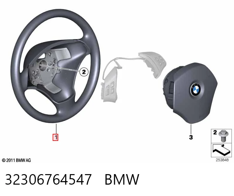 Руль BMW X1 внедорожник (E84) (2009 - 2015) цена, от 62.12 USD