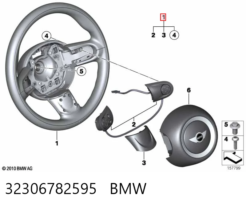 Руль Mini COUNTRYMAN хэтчбек (R60) (2010 - 2016) цена, от 50.68 USD