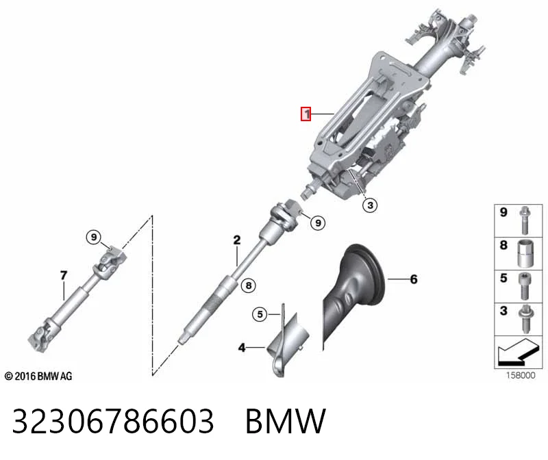  Рулевая колонка BMW X5 