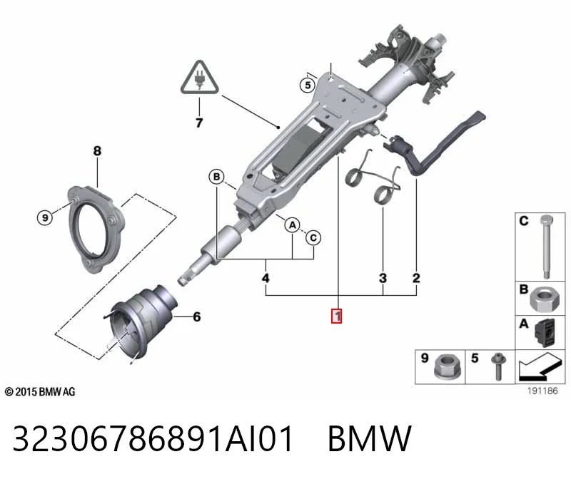 Купить Рулевая колонка Бмв 3  E90