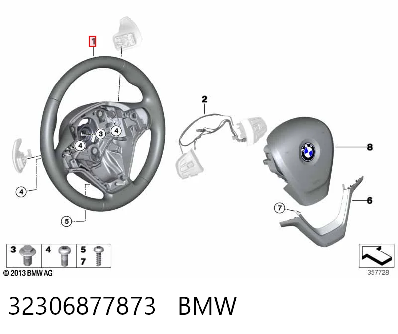 32306876783 BMW Колесо рулевое