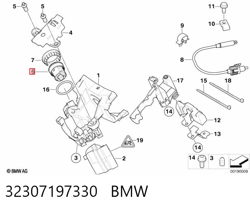 Личинка замка зажигания BMW 3 седан (E46) (1998 - 2005) цена, от 12.97 USD