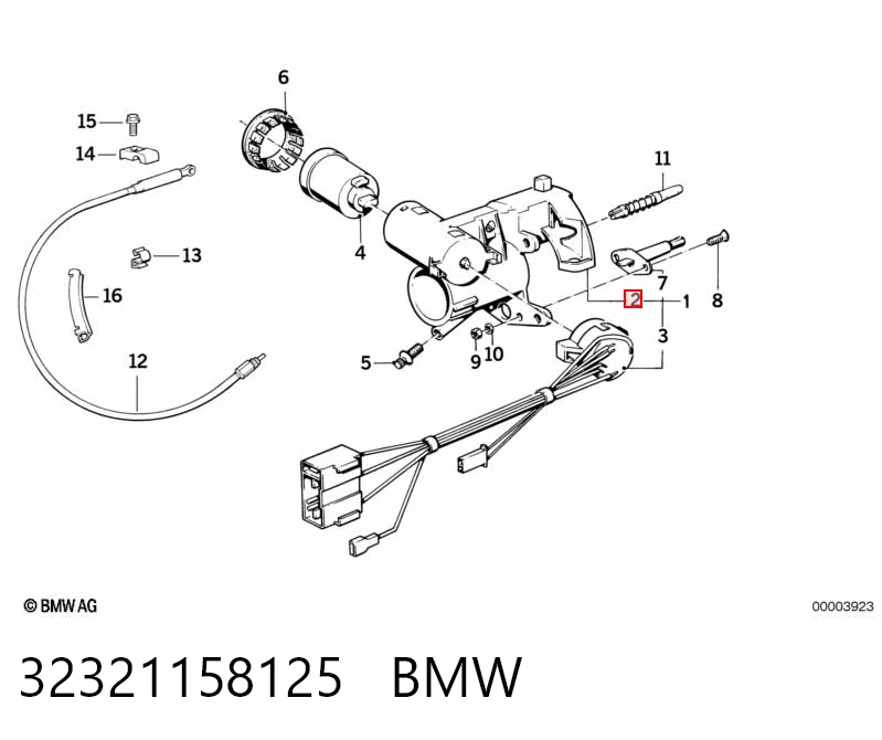 Замок зажигания BMW 5 седан (E34) (1987 - 1995) цена, от 56.21 USD