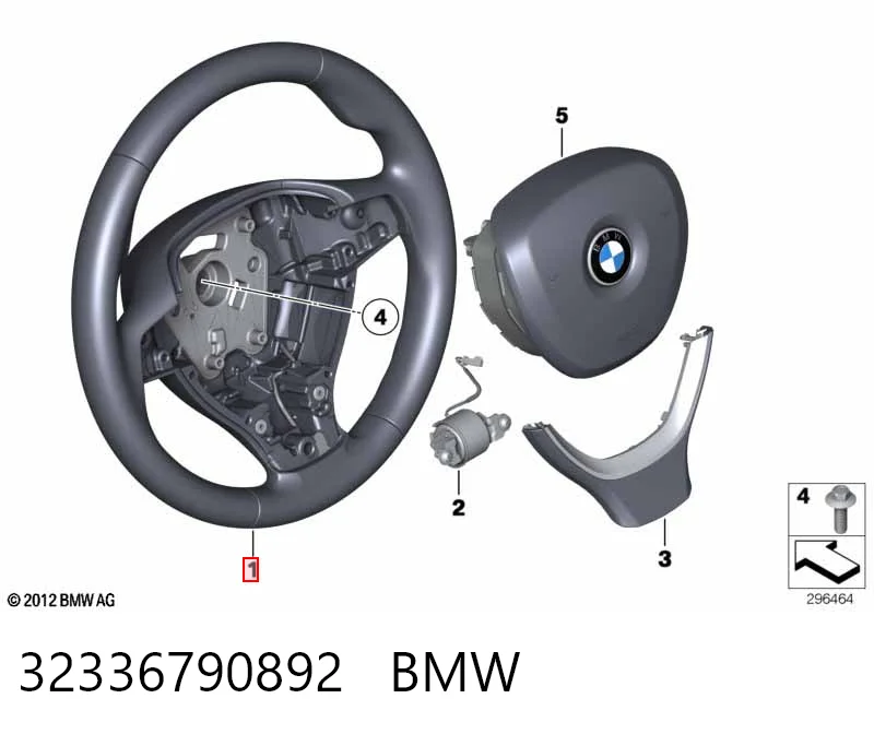 Руль BMW 7 седан (F01, F02, F03, F04) (2008 - 2015) цена, от 114.03 USD