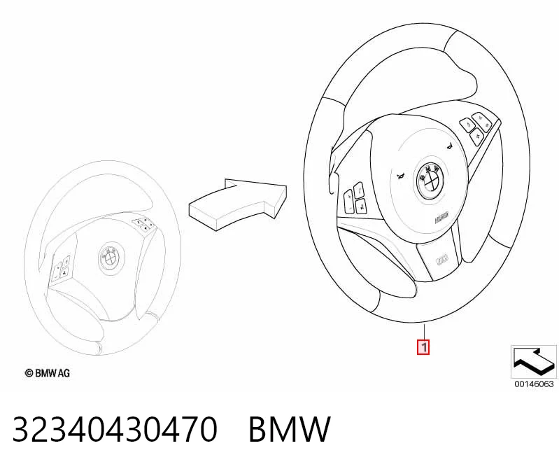 Колесо рулевое на BMW 5  E61