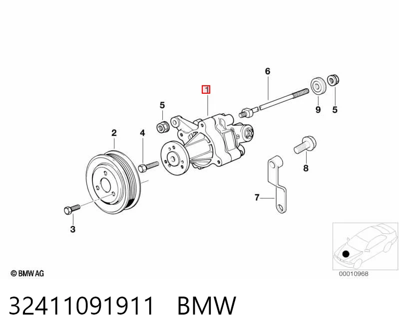 32411091911 BMW ГУР руля