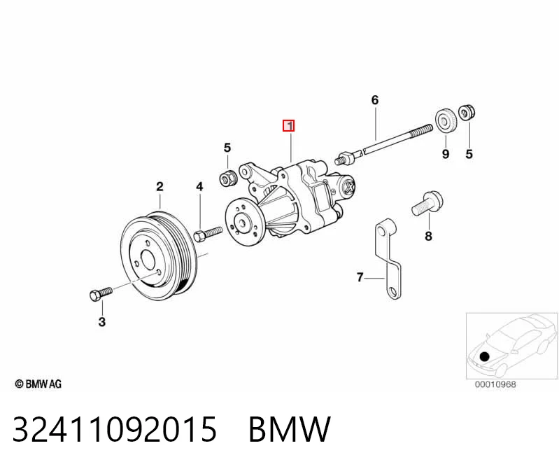 32411092015 BMW ГУР руля