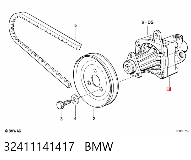 32411141417 BMW ГУР руля